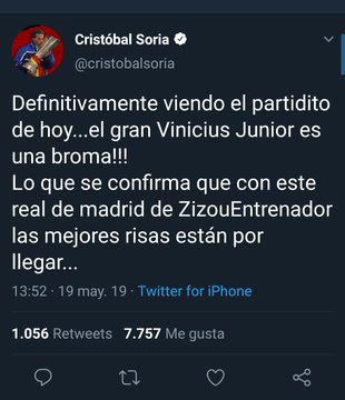 Cristóbal Soria Vinícius Jr Real Madrid