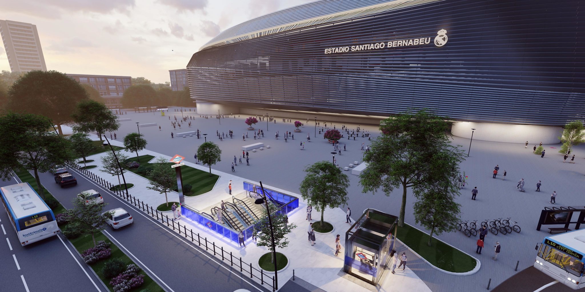 La remodelación del Metro de Santiago Bernabéu empezará en 2024 y durará tres años