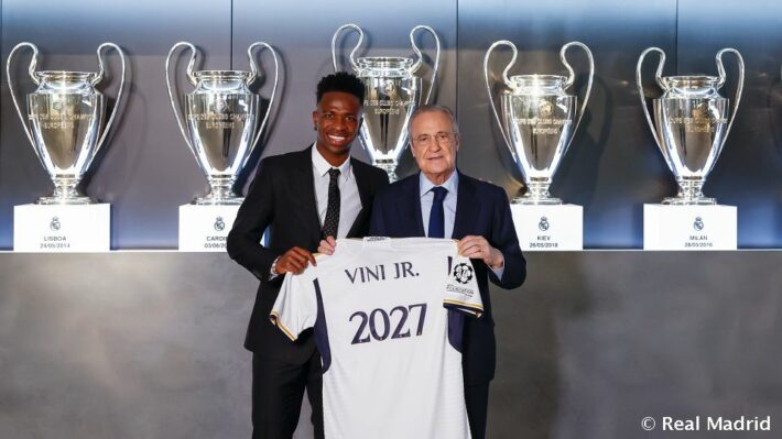 Oficial | Vinicius Jr. renueva con el Real Madrid hasta 2027