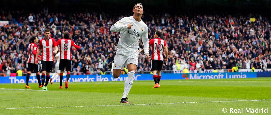 Cristiano Ronaldo promedia un gol por partido ante el Athletic Club