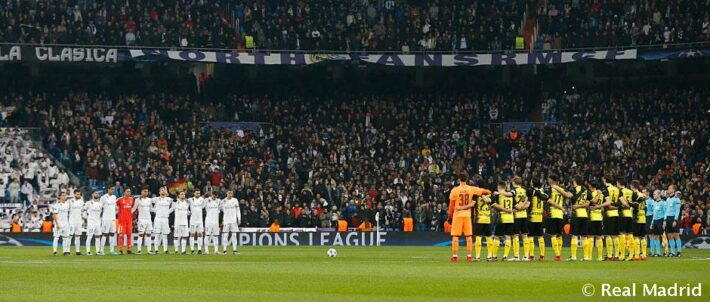 Real Madrid – Borussia Dortmund Minuto de silencio por el fallecimiento de Jensen