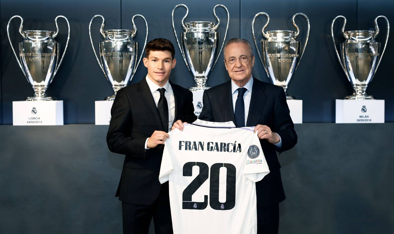 Fran García en su primer día de vuelta al Real Madrid: «Es un sueño volver al Madrid».