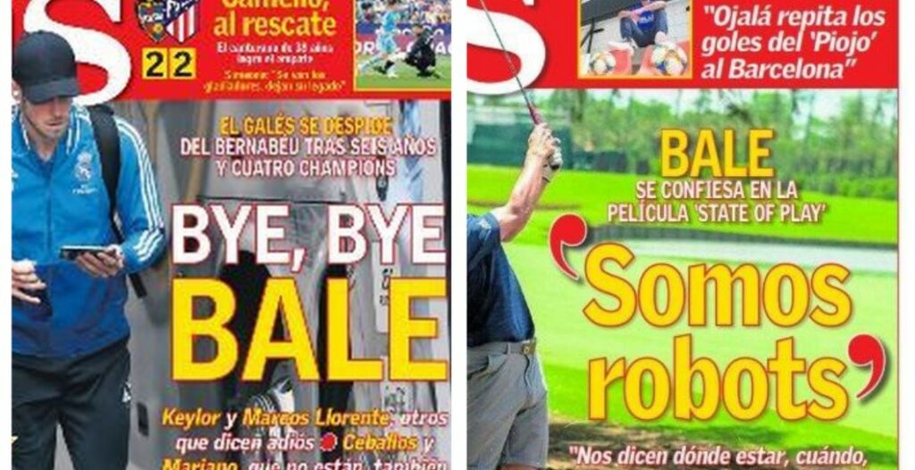 Bale, el golf portada AS criticas prensa Real Madrid