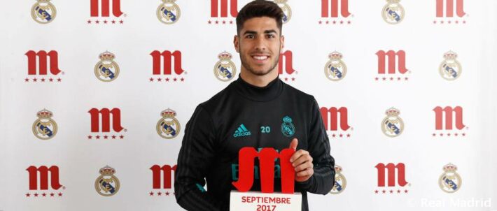 Asensio, jugador Cinco Estrellas Mahou de septiembre