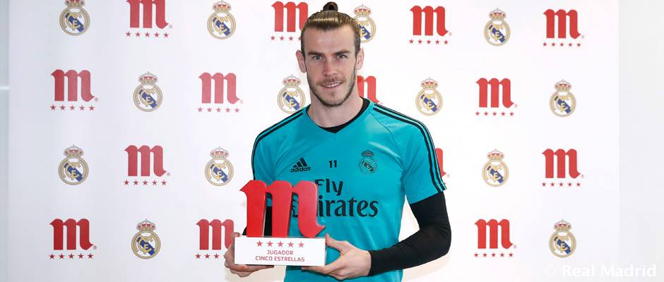 Bale, jugador Cinco Estrellas Mahou de enero