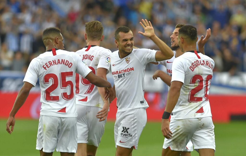 Sevilla FC Leganés gol celebración liga 2019-2020
