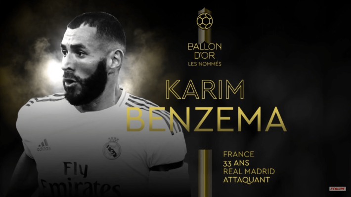 Benzema y Modric, entre los nominados al Balón de Oro 2021