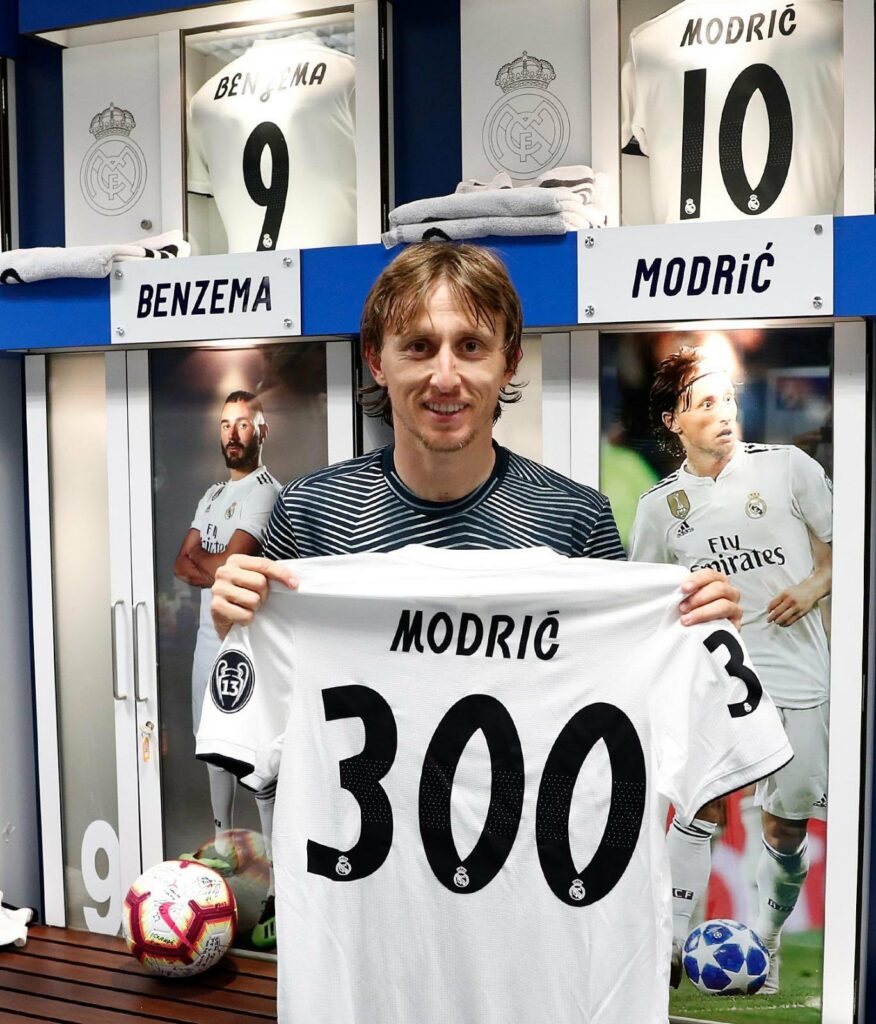 Luka Modric cumple 300 partidos con el Real Madrid