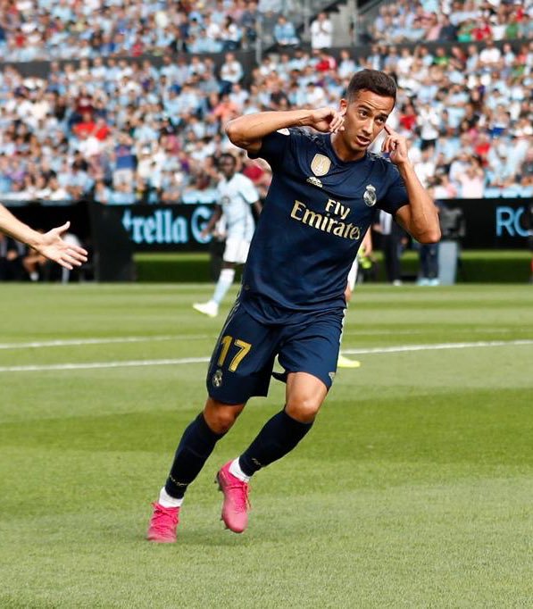 Lucas Vazquez celebración gol Balaidos Real Madrid Celta