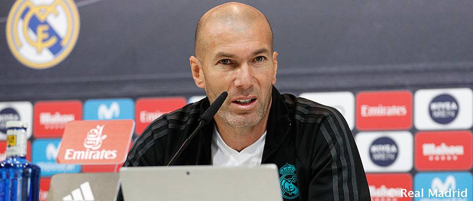 Zidane: “Solo estamos concentrados en el partido contra la Real Sociedad”