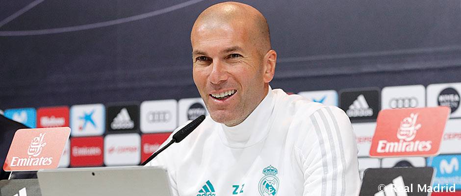 Zidane Zidane: “Vamos a seguir trabajando más que nunca”