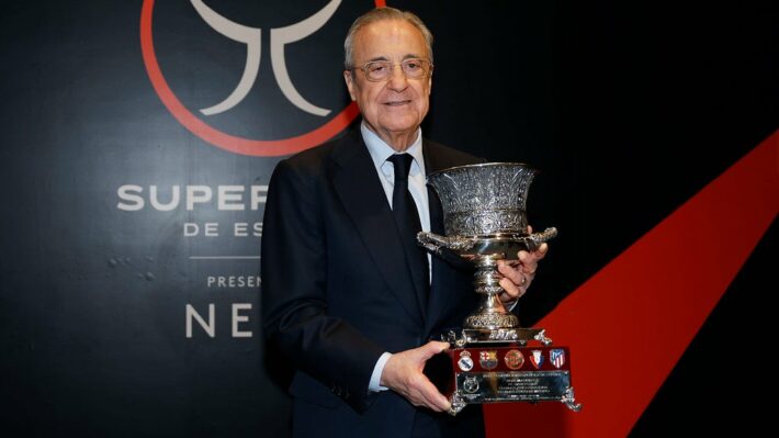 Florentino Pérez supera a Bernabéu y se convierte en el presidente blanco con más títulos en la historia