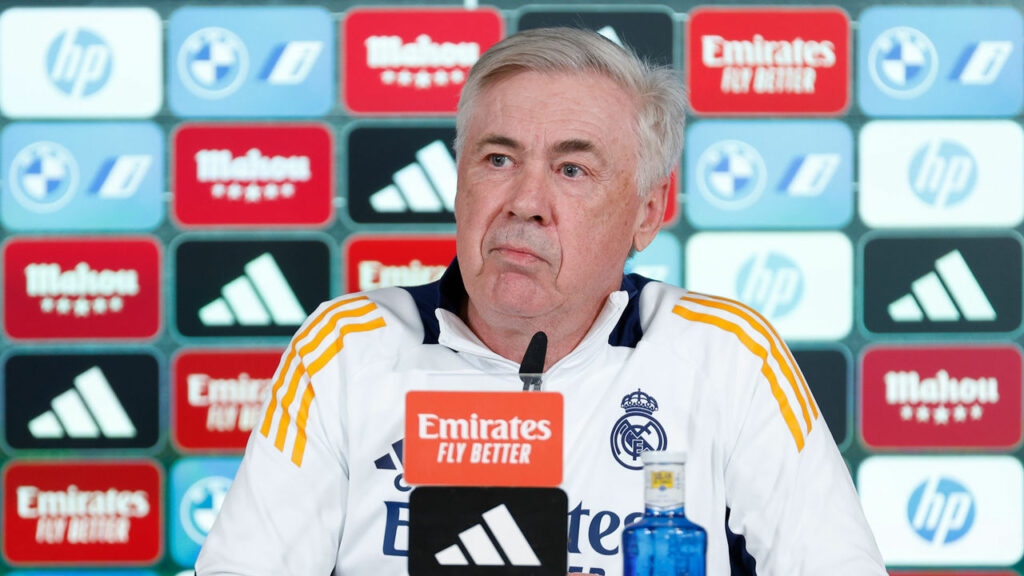 Carlo Ancelotti, en rueda de prensa