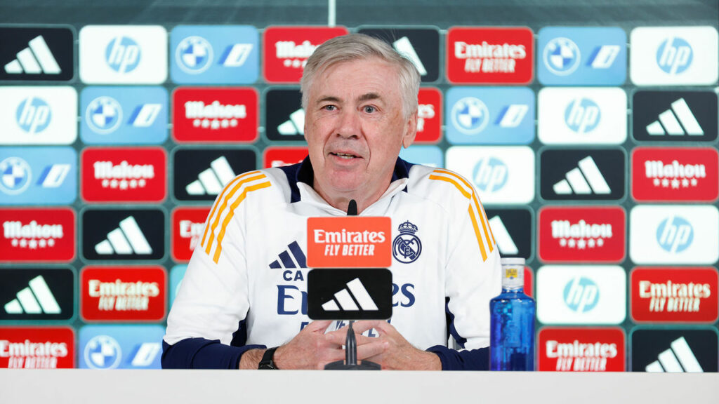 Carlo Ancelotti, en rueda de prensa