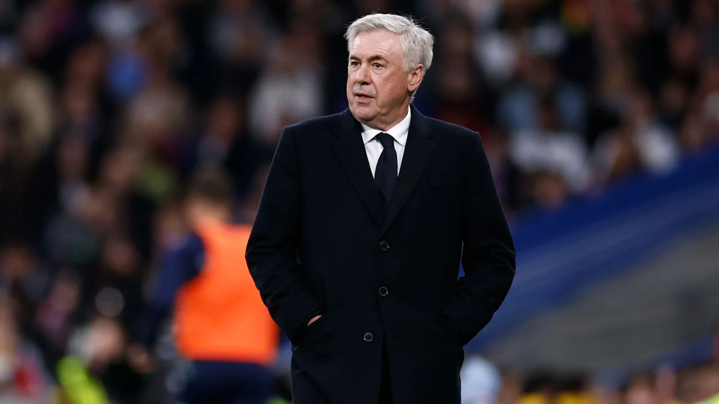 Carlo Ancelotti, durante el partido contra Las Palmas.