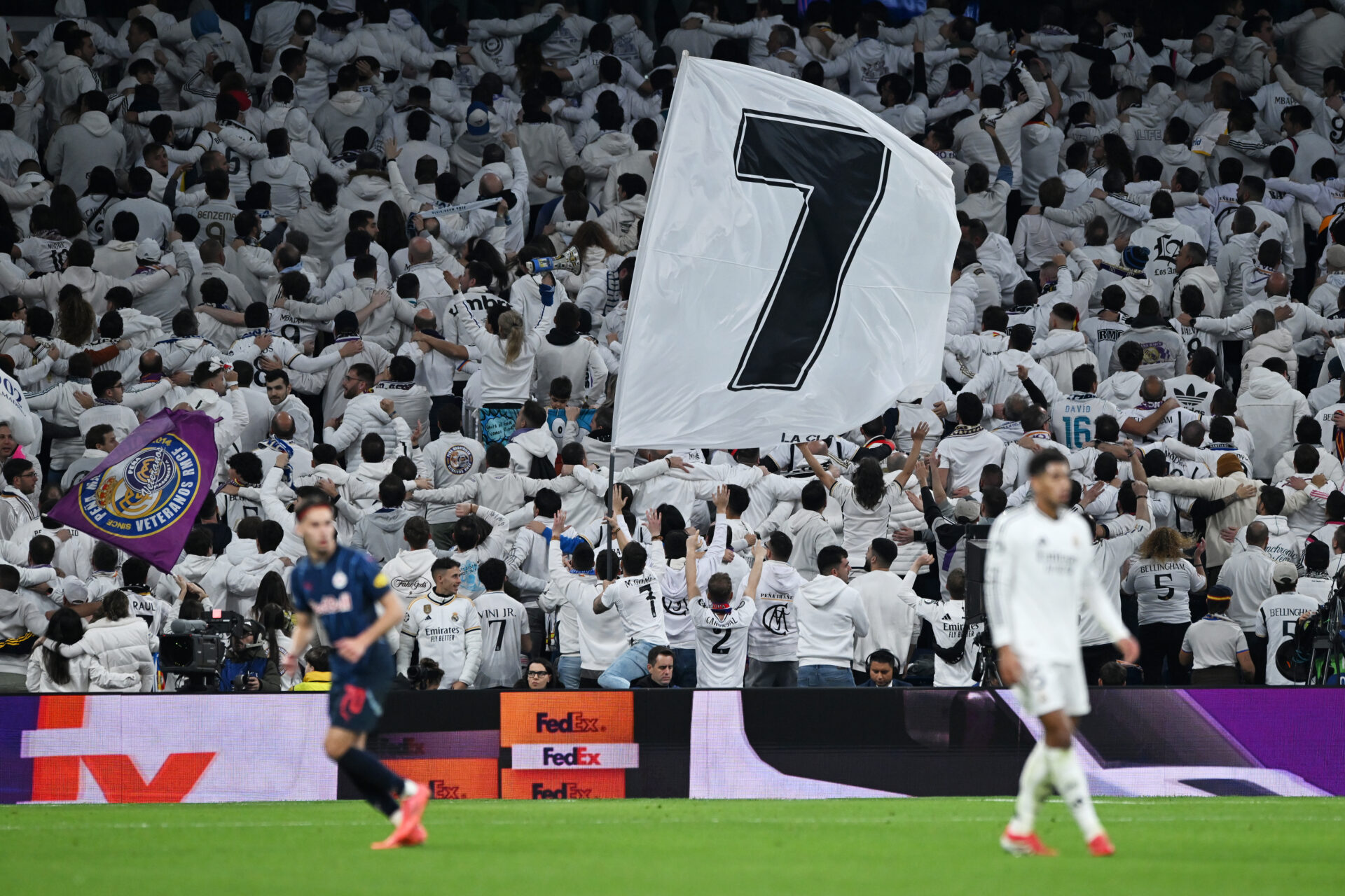 La afición del Real Madrid se hincha en el Bernabéu a ver goles durante los últimos partidos.