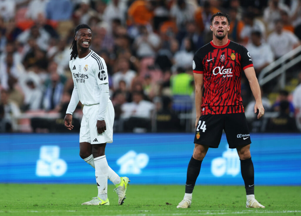 Eduardo Camavinga, durante la semifinal de la Supercopa de España 2025