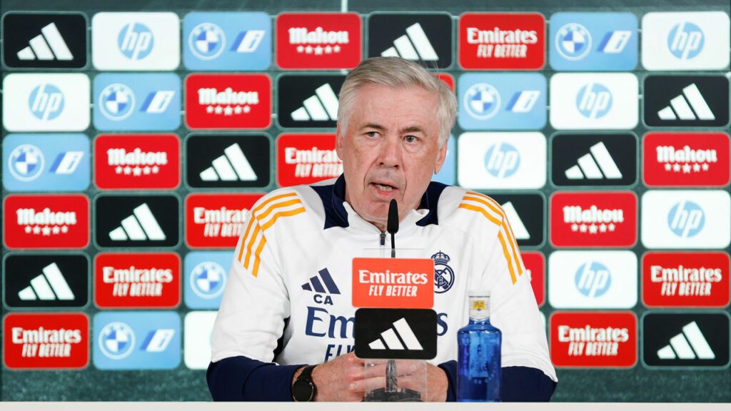 Carlo Ancelotti, en rueda de prensa, confirmó las bajas de Bellingham y Mbappé para el partido de Copa del Rey contra el Leganés.