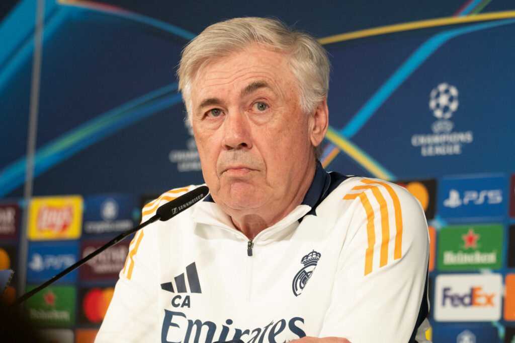 Carlo Ancelotti, en rueda de prensa, aseguró que está más tranquillo con los árbitros europeos que con los españoles.