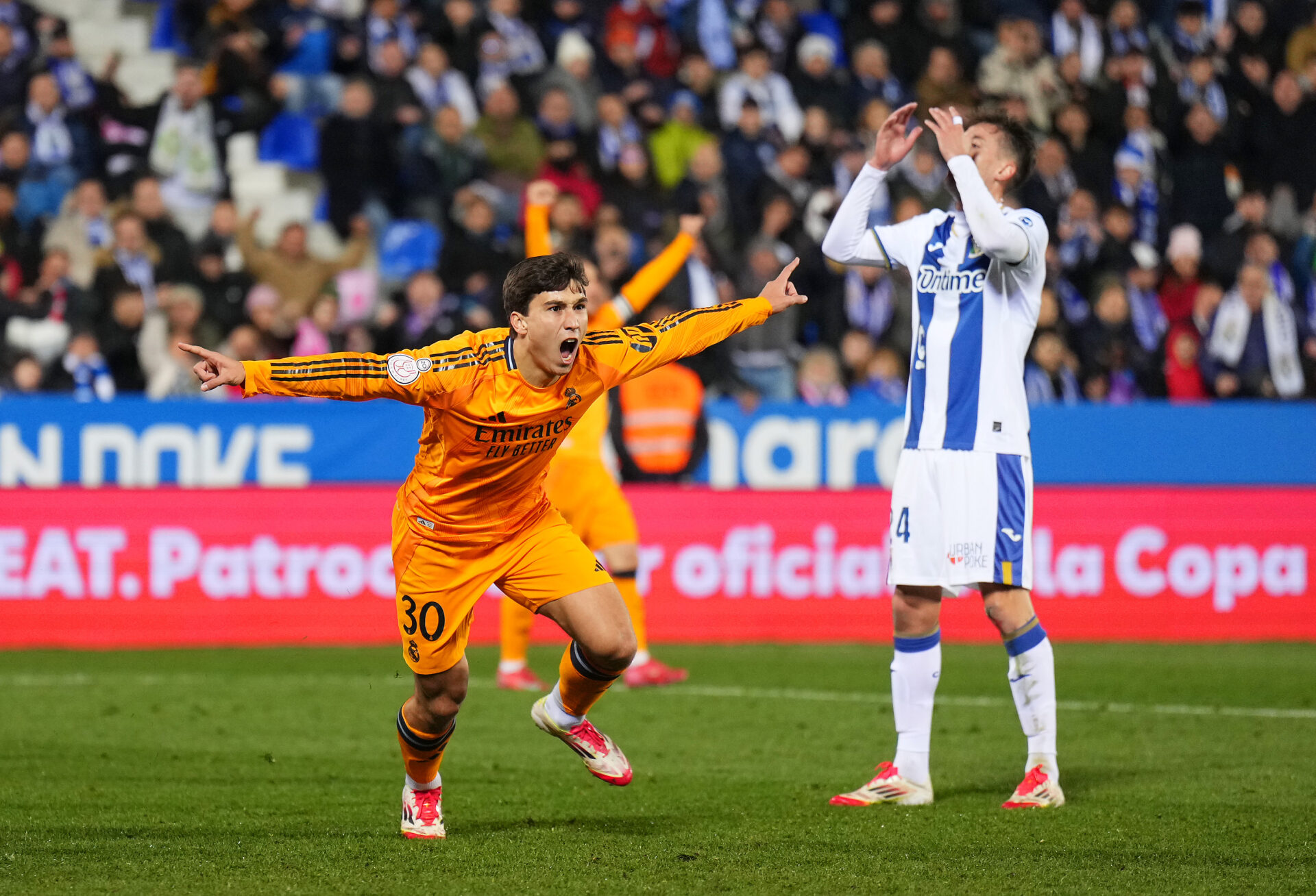 El canterano Gonzalo García marcó el 2-3 del Real Madrid contra el Leganés en Copa del Rey.