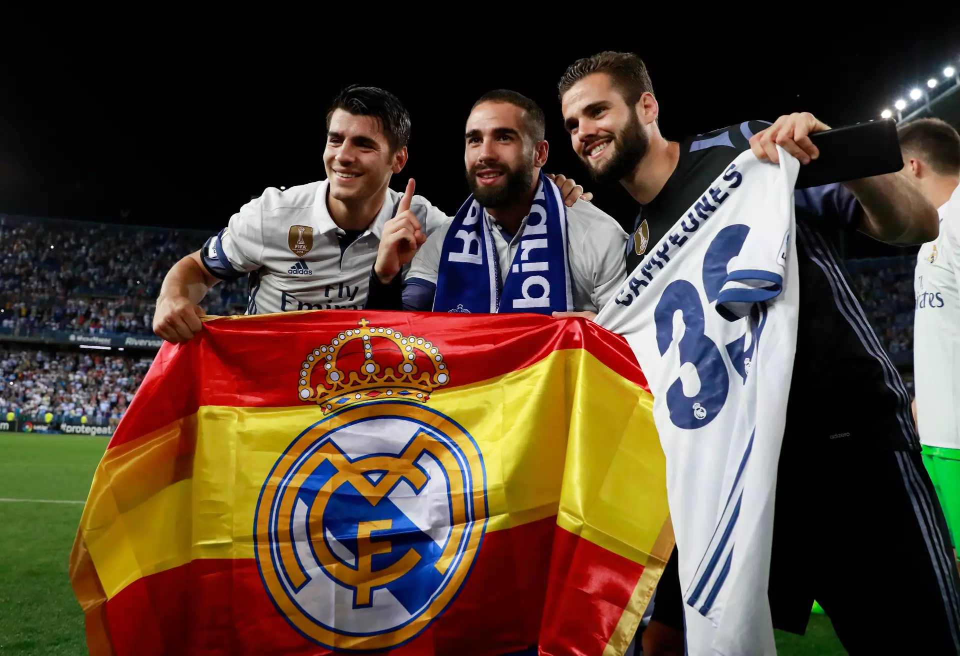 Morata, Carvajal y Nacho, tres de los productos de la cantera del Real Madrid en la última década