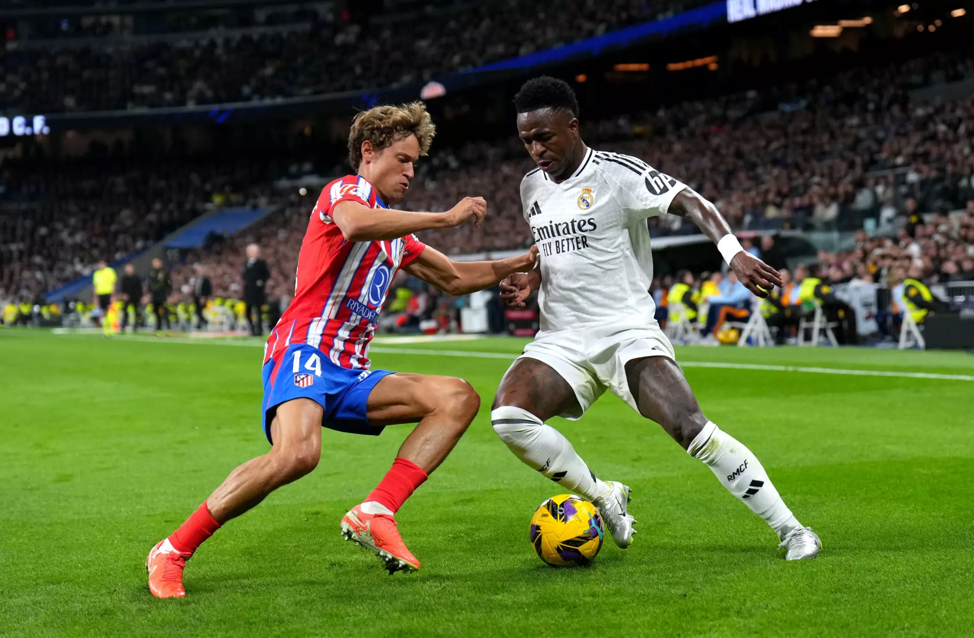 El Real Madrid de Vinicius y el Atlético de Madrid de Llorente vuelven a medir fuerzas en la ida de los octavos de final de Champions League.