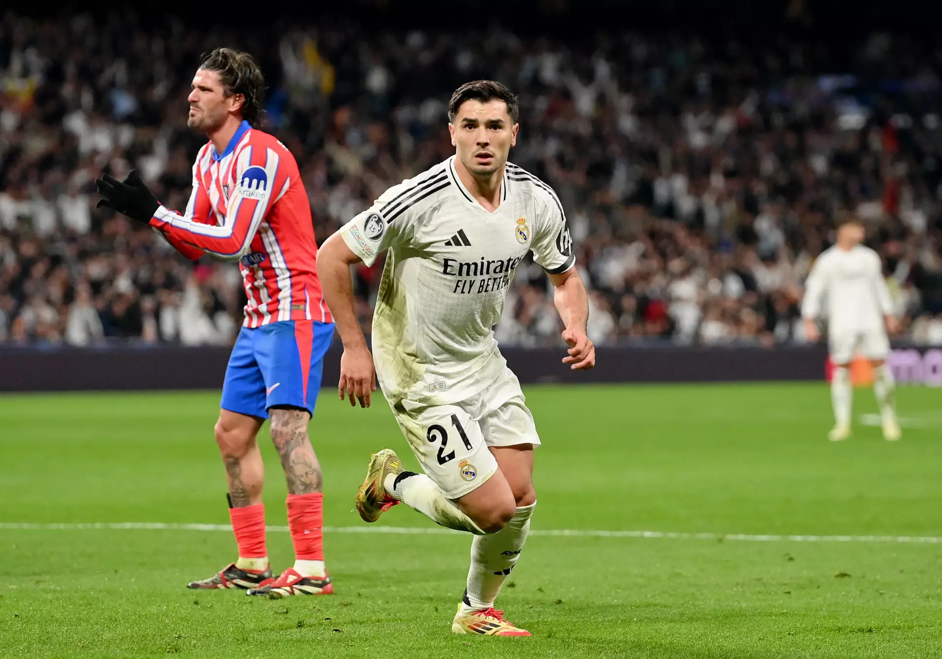 Brahim Díaz, uno de los mejores en las puntuaciones del Real Madrid contra el Atlético de Madrid en Champions League.