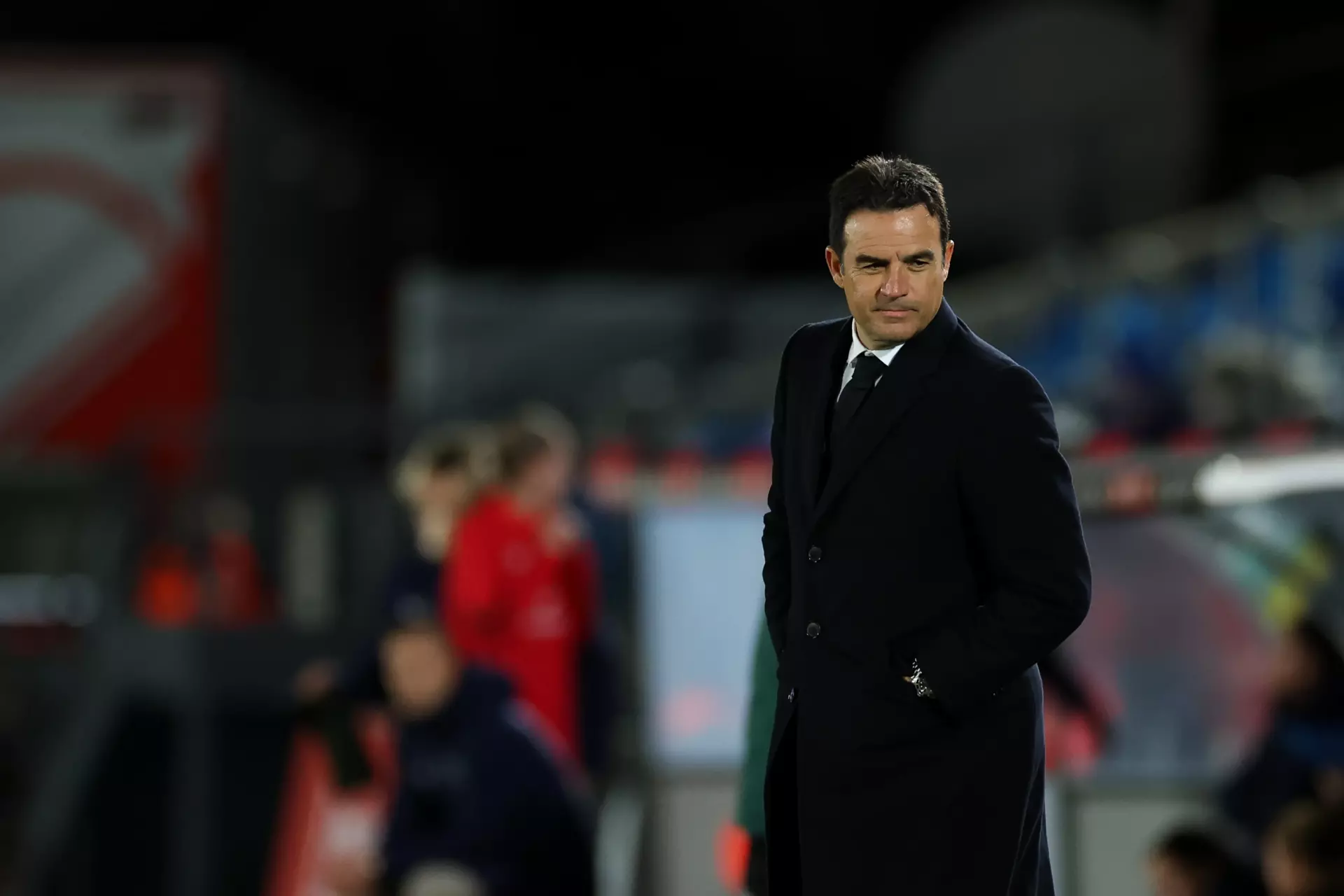 Alberto Toril elogió a sus jugadoras en rueda de prensa tras la victoria del Real Madrid Femenino contra el Arsenal por 2-0 en la Champions League