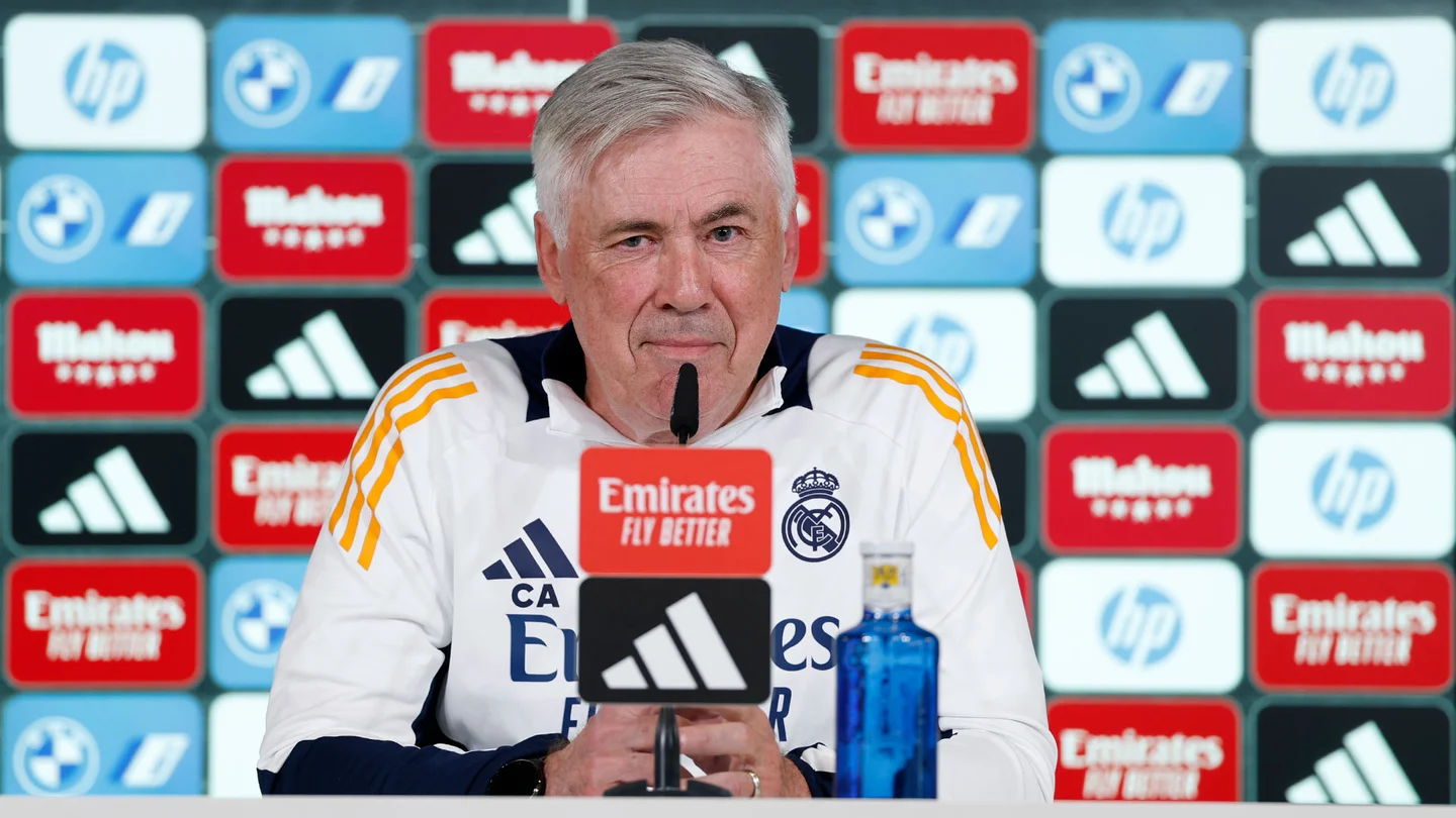 Ancelotti: «Nunca he tenido un problema con el club ni nunca lo voy a tener» Ancelotti compareció en rueda de prensa antes del partido del Real Madrid contra el RCD Mallorca