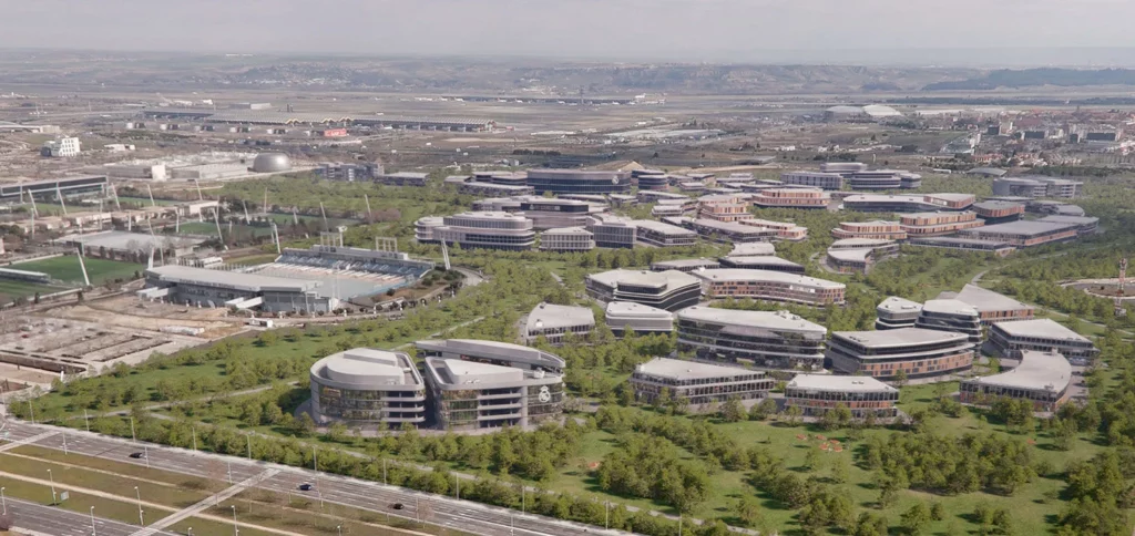 Render del futuro Madrid Innovation District en Valdebebas