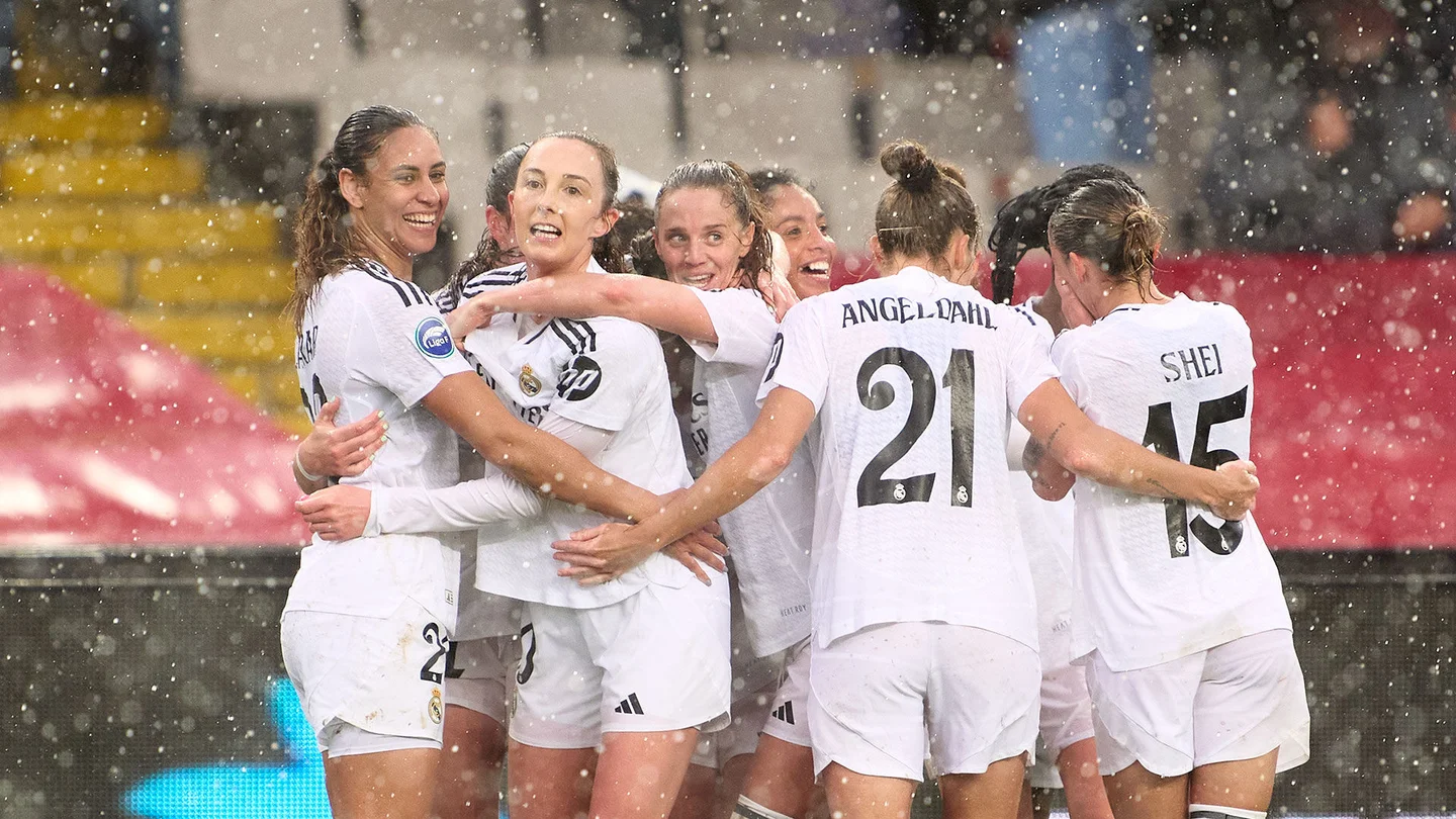 El Real Madrid Femenino, a por un histórico ‘pleno al 15’ como visitante El Real Madrid Femenino celebra una de sus victorias como visitante en esta Liga F