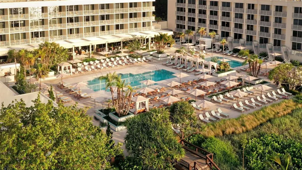 Así es el cuartel general del Real Madrid en el Mundial de Clubes Vista aérea del Four Seasons Resort Palm Beach donde se hospedará el Real Madrid en el Mundial de Clubes