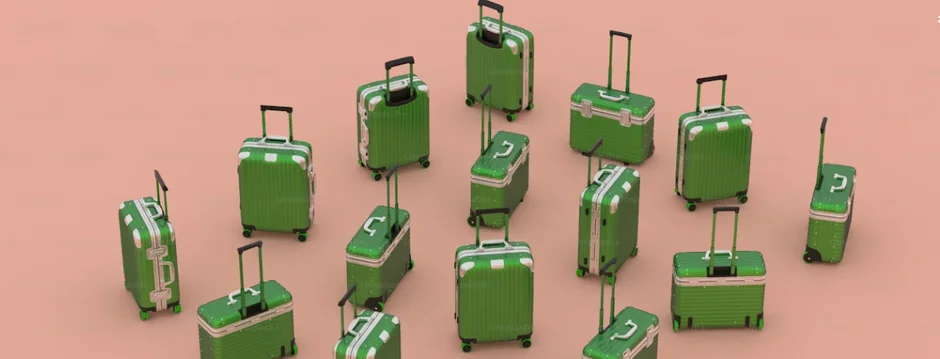 ¿Por qué los turistas utilizan servicios de almacenamiento de equipaje? Maletas verdes