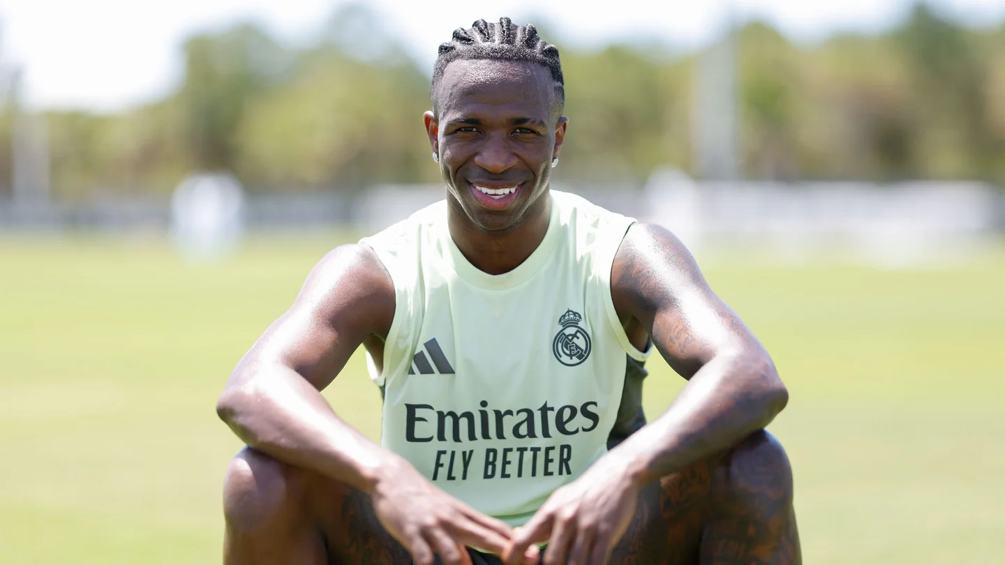 Vinicius, bajo las altas temperaturas en Miami