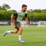 Carvajal, en la casilla de salida tras su grave lesión