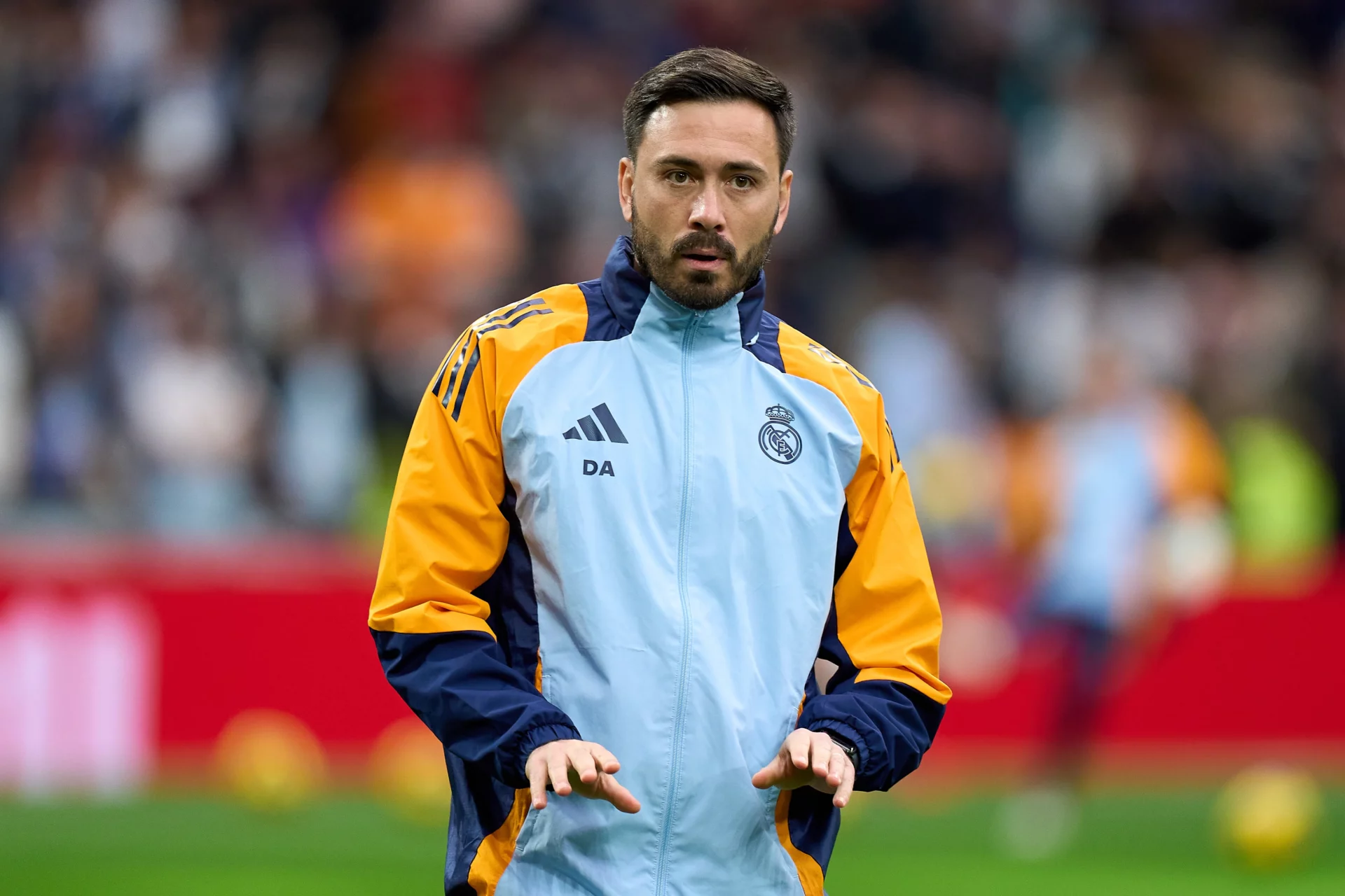 Davide Ancelotti, durante su etapa como segundo entrenador del Real Madrid
