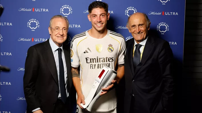 Fede Valverde, MVP frente a la Juventus: «Es un orgullo ser el capitán del Real Madrid»