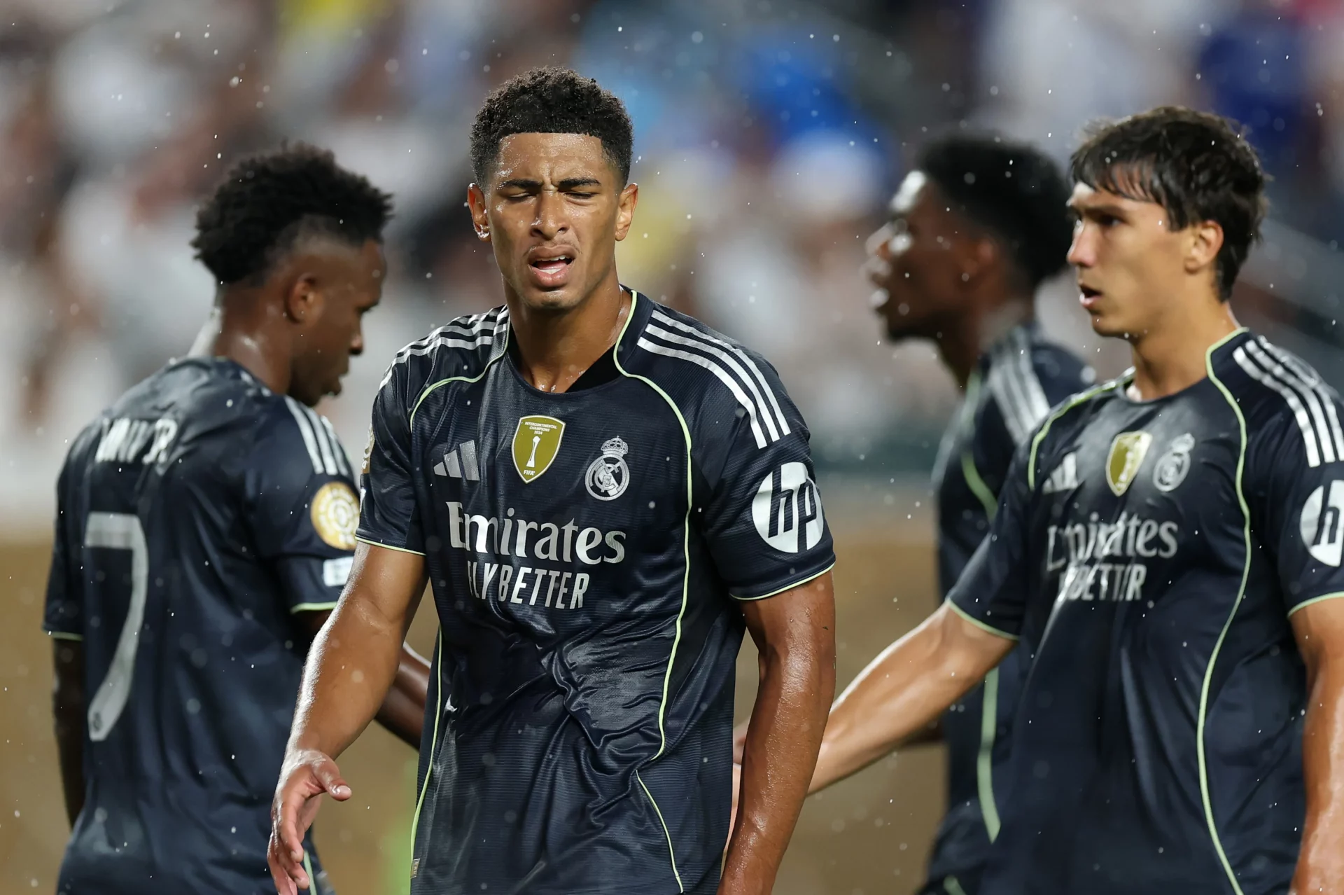 Jugadores del Real Madrid durante el Mundial de Clubes 2025, previo a su debut en LaLiga