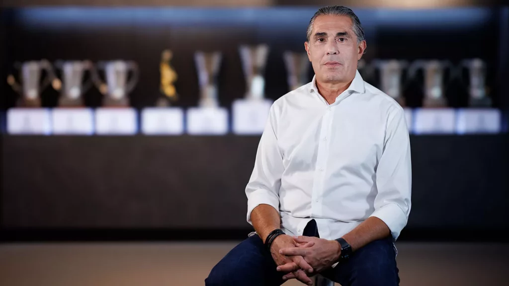 Sergio Scariolo, durante su presentación con el Real Madrid Baloncesto