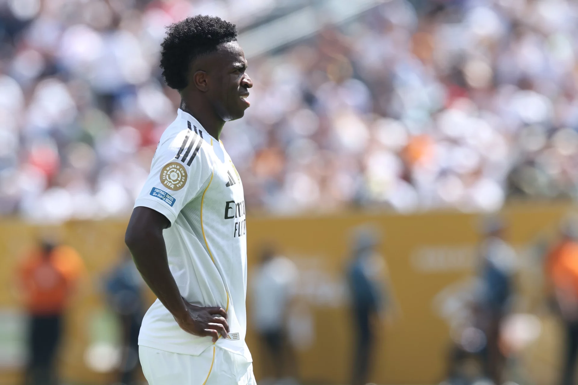 Vinicius, en la picota por su discreto 2025 Vinicius, contrariado durante un partido del Mundial de Clubes 2025
