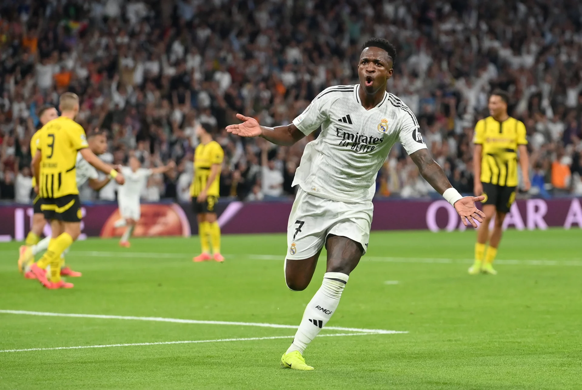 Vinicius, la ‘kriptonita’ del Borussia Dortmund Vinicius Junior celebra un gol contra el Borussia Dortmund
