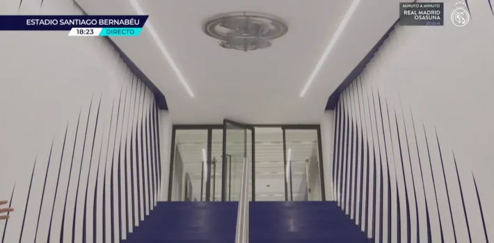 Espectacular: el nuevo túnel de vestuarios del Santiago Bernabéu Espectacular: el nuevo túnel de vestuarios del Santiago Bernabéu