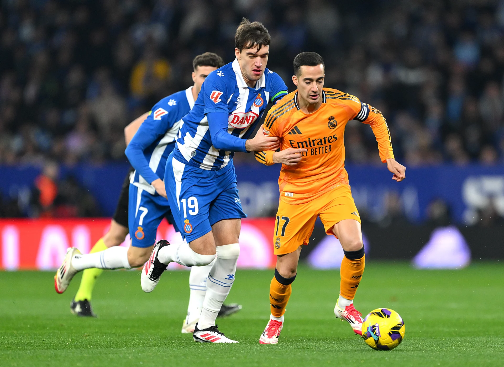 Lucas Vázquez, en la órbita del RCD Espanyol Lucas Vázquez, durante el Real Madrid - RCD Espanyol de la pasada temporada.
