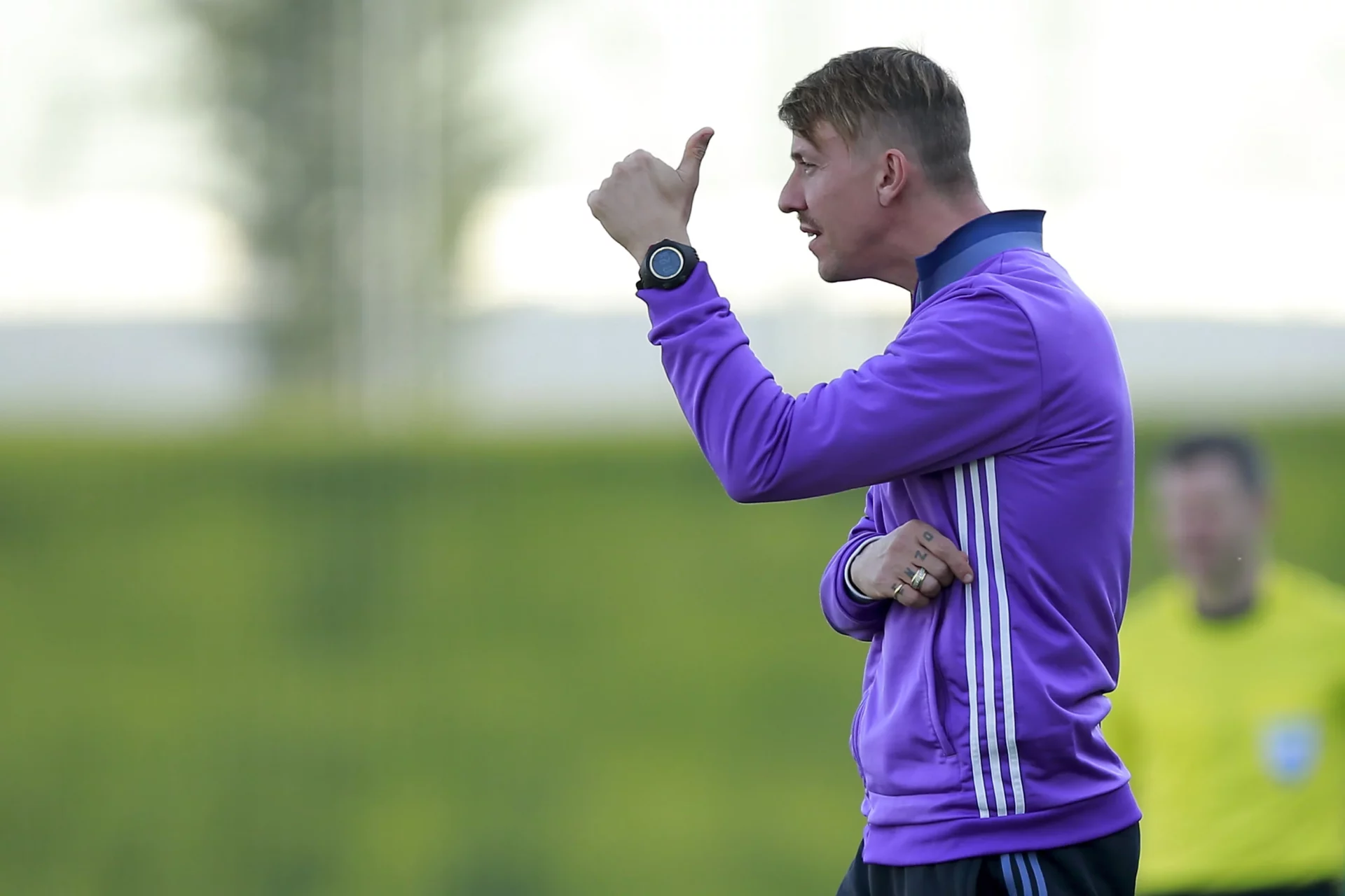 Guti, durante su etapa como entrenador del Real Madrid Juvenil