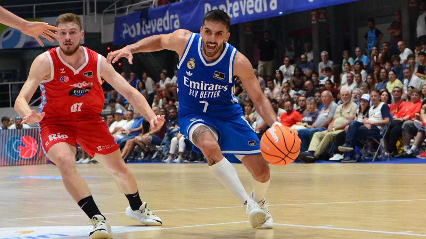 Facundo Campazzo, durante un partido del Real Madrid en el Torneo Encestarías
