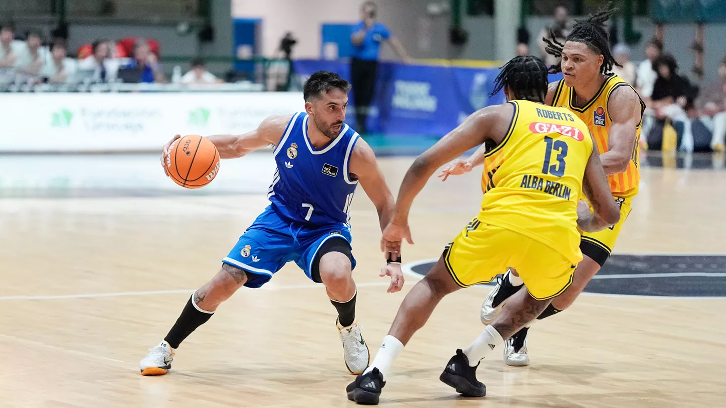 Campazzo, durante la victoria del Real Madrid frente al ALBA Berlín.
