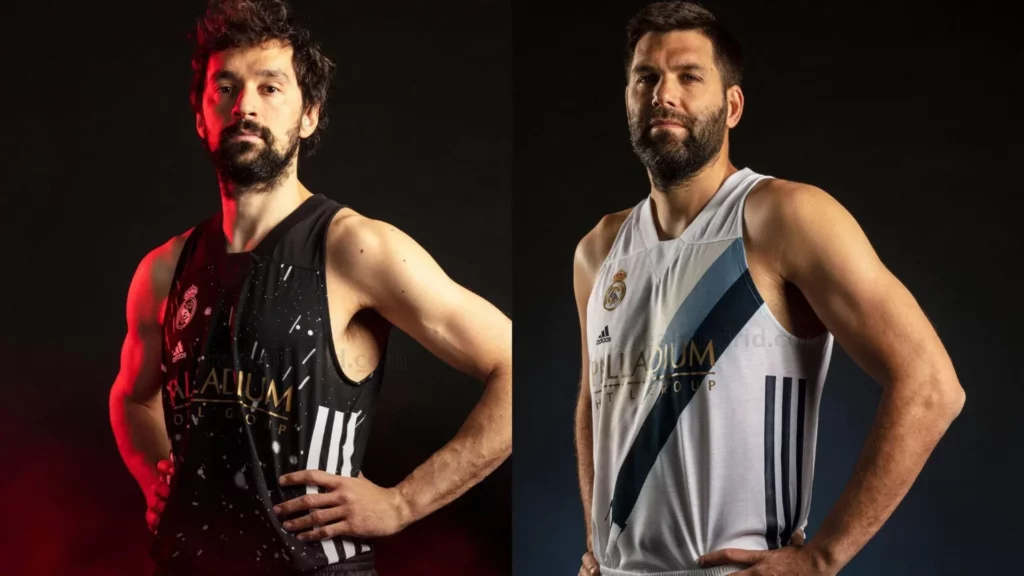 Llull y Felipe Reyes, con la equipación de Star Wars del Real Madrid en 2021.