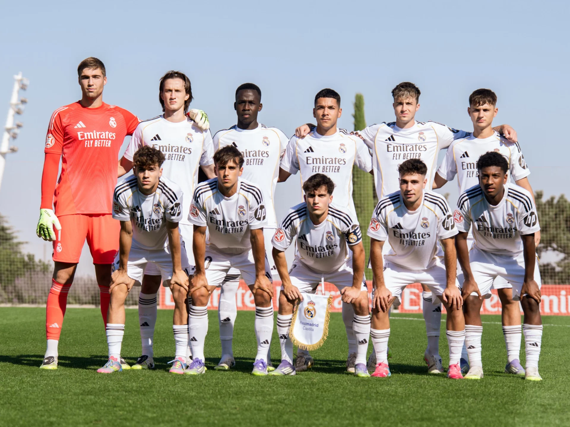 La alineación del Real Madrid Castilla en su derrota ante el Racing de Ferrol