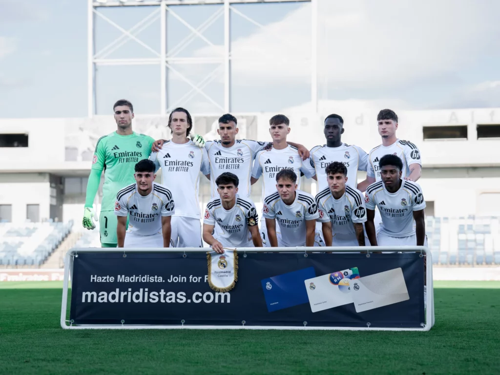 La alineación del Real Madrid Castilla contra el Lugo.