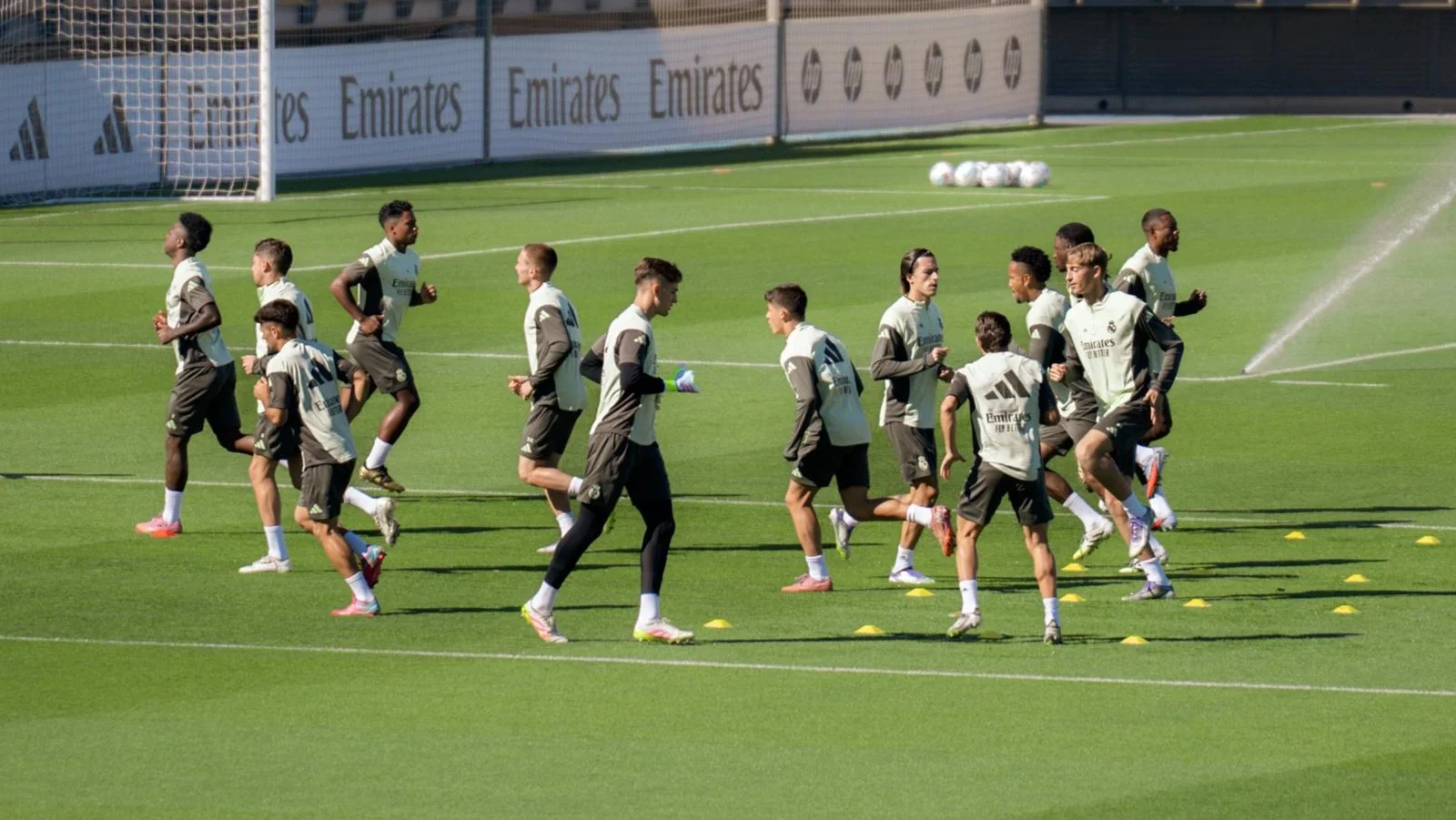 Los jugadores del Real Madrid se entrenan en la mañana del 22 de septiembre de 2025